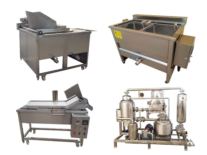 various frying machines of Taizy