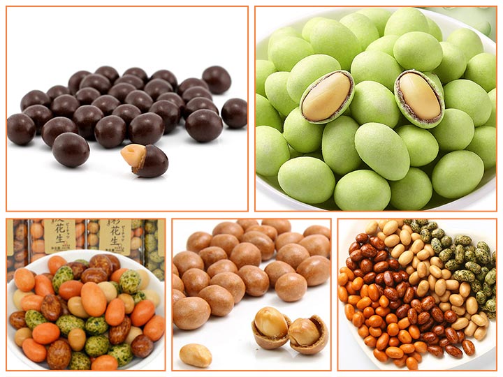 all kinds of coated peanuts crackers
