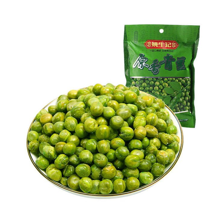 crisp green peas made by fried pea frying line