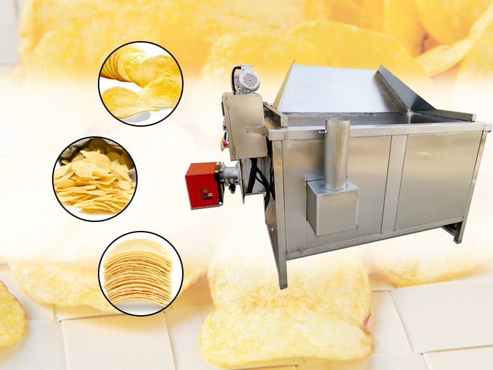 Commercial Potato Chips Batch Fryer Machine